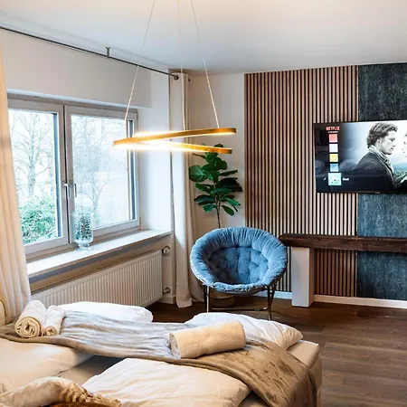130m2 Loft - Balkon, Smart Tv, Badewanne, Kaffee 로젠하임