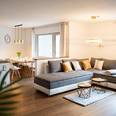130m2 Loft - Balkon, Smart Tv, Badewanne, Kaffee 아파트 로젠하임